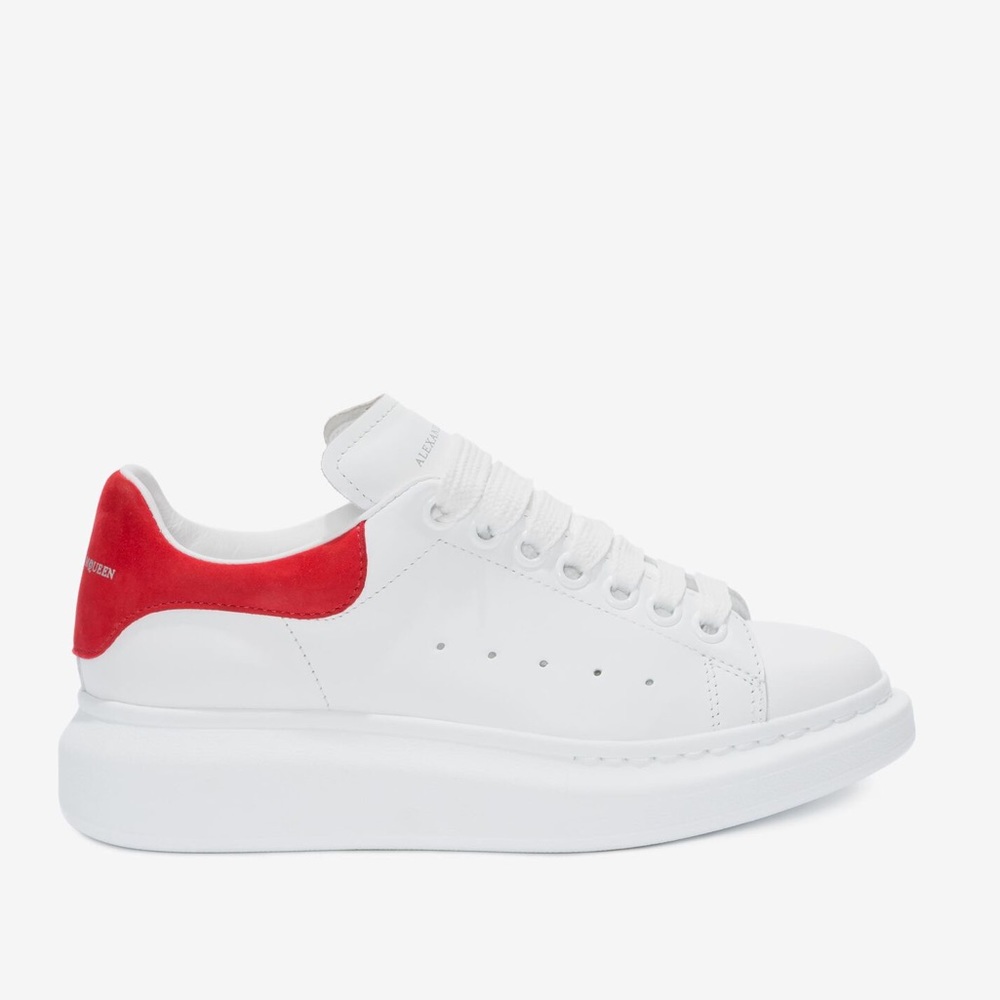 Alexander McQueen Oversized Sneaker in Lust Red girls size 33 (size 3.5)